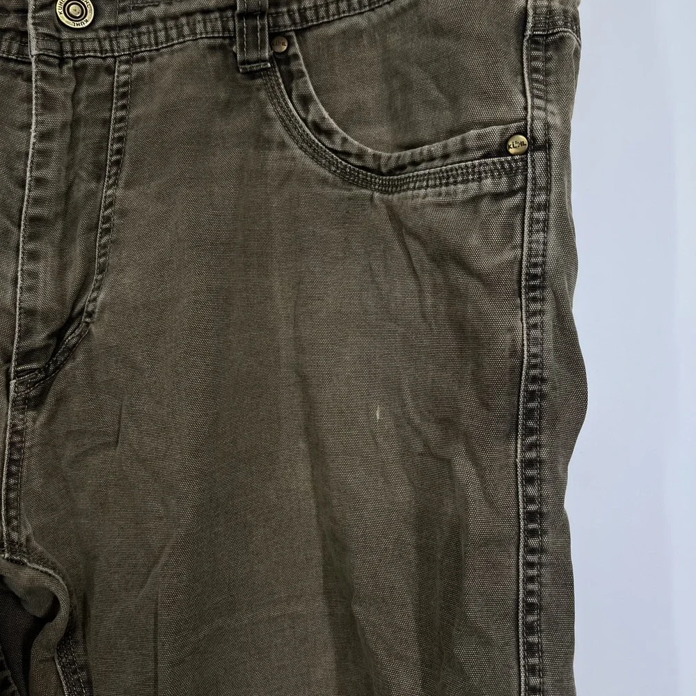 Kuhl Pants Mens 38x32 Brown Outkast Canvas Cargo Outdoor Workwear Hiking